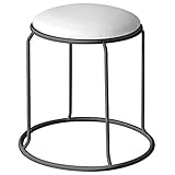 ルネセイコウ レザー リンクスツール ホワイト/ブラック LLS-1