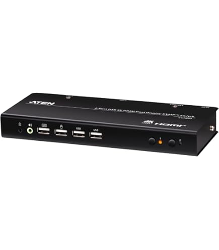【美品】ATEN 4ポート HDMI KVMスイッチ Amazon.co.jp: ATEN 4ポート USB 3.0ハブ搭載 HDMI KVMPスイッチ（4K