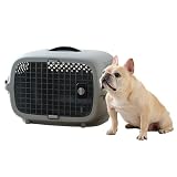 【OFT】 ペットケンネル ファーストクラス L60 ワイド グレー キャリー ペット クレート 犬 猫 ハード ケース コンテナ 小型犬 中型犬 すのこ 防災 通院 ハウス キャリーバッグ サイズ バック ゲージ ケージ バリケンネル バリケン 水飲み