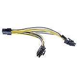 P Prettyia 557 6ピン PCIE 8ピン CPUグラフィックス ビデオ カード パワース プリッタ ケーブル 部品