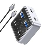 ORICO USB ハブ Type-C USB3.2 Gen2 10Gbps 高速データ転送 USB-C ハブ 4ポート 2xUSB-A+2xUSB-C 100cm ケーブル アルミ製 軽量設計 セルフパワー対応 Windows/Linux/Mac OS/Android/Chrome OS/PS4/PS5/MacBook等OSとPC対応 XHJ2U2C-G2-10