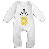 noxidn smwi Baby Infant Romper Pineapple長袖ジャンプスーツコスチューム、ホワイト カラー: ホワイト