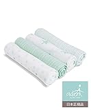 aden by aden + anais (エイデン バイ エイデンアンドアネイ) 【日本正規品】モスリンコットン スワドル4枚入り dream J3102