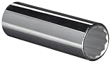 Martin SMD1218 18mm Type II Opening 1/2' Square Drive Socket, 12 Points Deep, 79.5mm Overall Length,