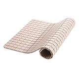 HCLバスマットお風呂マット 滑り止め 吸盤つき 排水穴付き 浴槽用防カビ 38.5×70cm (ベージュ)PVC製