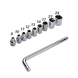 senzealソケットとレンチツールケースの車タイヤ修復 10pcs M-8