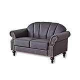 ソファー シェル型 2人掛け 【トルメキア2P ヴィンテージブラック】 幅135cm ヴィンテージ風 ミッドセンチュリー ポケットコイル84個 ローソファー 脚取り外し可