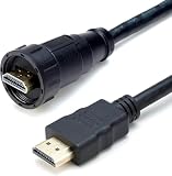 Entaniya 防水ケーブル HDMI Type A (オス）- HDMI Type-A（オス) IP67（1メートル）【C005】