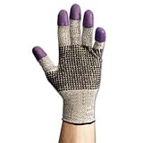 G60 Purple Nitrile Gloves, Large/Size 9, Black/White, Pair, Sold as 1 Pair by Jackson Safety