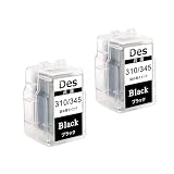 BC-310 / BC-345 BK ブラック 互換インクカートリッジ 詰め替えインク 310 311 インク キャノン用 インク【大容量タイプ/安心三年/共通】対応機種: PIXUS MP493 MP490 MP480 MP280 MP270 TS3130S TS3130など 計2本