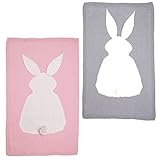 Dovewill 2個　キッズ　赤ちゃん　ニット　毛布　ラップ　ブランケット　おくるみ　掛け布団　バスラップ