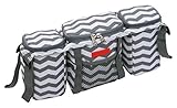 Miracle Products Buggy Organiser (Chevron Grey/White) by Miracle