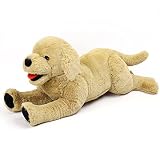 LotFancy 20.8 "ラージゴールデンレトリバーぬいぐるみ、子犬犬ぬいぐるみ、子供向けギフト、ペット、ベージュ