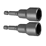 uxcell　ソケットビット　磁気六角ドライバービット　六角シャンクサイズ6.3mm　材質　14mmソケット