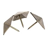 50個入り カルテットテーパー釘 装飾釘 アンティーク家具タックリベット　ヴィンテージ　スタイル ブロンズ