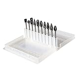 uxcell ダブルカット タングステン カーバイド ロータリーファイルセット6mmヘッド3mmシャンク10 in 1