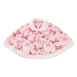 (チャックル) chuckle *スウィートガール*リボン柄ソフトボアマント ピンク 60-90cm P5401-00-20