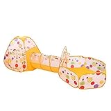 loisleila 's 3 in 1 Kids Play Tent withクロールトンネル&ボールピット、Pop Up Playhouseベビーキッズ屋内と屋外の使用[米国ストック]