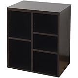 山善(YAMAZEN) オープンラック 幅60×高さ70 ダークブラウン COR-7060(DBR)