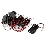 uxcell 電池ケース　バッテリーボックス　スプリングクリップ　2 x 単3形 1.5V電池ボックスケース　収納ボックス　8個入り