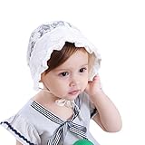 三番目の店 ファッション 幼児の赤ちゃんの子供の女の子の刺繍フラワー レース プリンセスハットキャップ 帽子