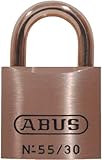 ABUS 55MB/30 C KD 1.25-Inch All Weataher Solid Brass Keyed Different Padlock with Brass Shackle [並行輸