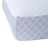 Aqua/melon Mosaic Crib Sheet by Serena and Lily