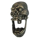 デザイントスカーノknock-jawスカルCast Iron Door Knocker by Design Toscano