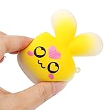 かわいい　兎　スクイーズ おもちゃ ストレス解消　集中力を高め　減圧　知育おもちゃ 子供/大人用 　おもちゃ　 プレゼント (黄色の兎, 黄色)