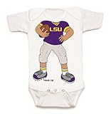 LSU Tigers Heads Up! Football Baby Onesie (6 months) [並行輸入品]
