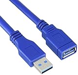 変換名人 USB3.0延長ケーブル [ A・オス - A・メス ] [ 1.8m ] USB3-AAB18