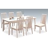 ダイニングテーブルセット ダイニングセット 7点セット 6人掛け 6人用 木製 北欧モダン風