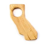 Handmade Wood California Teether Toy, Non-Toxic and Smooth Naturally Antibacterial, Made in the US b
