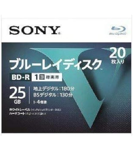 Amazon.co.jp: ソニー ブルーレイBD-R4倍速1層 10枚 10BNR1VLPS4  