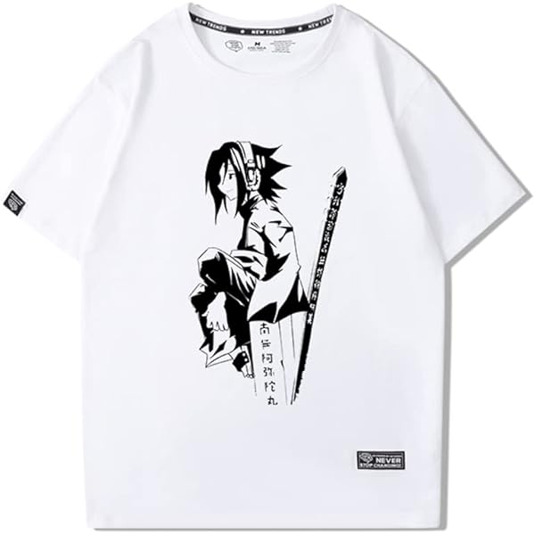 Amazon | 「SHAMAN KING」ハオ Tシャツ | Tシャツ・カットソー 通販