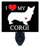 Night Light – I Heart My Corgi – Love – 犬LED Night Light