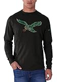 47ブランドEagles LegacyスクラムL / S TシャツブラックXXL