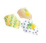 赤ちゃんのギフトラブリー3pcsの調整可能なソフトベビーネッカチーフ/唾液タオル