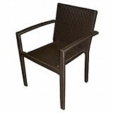 ガーデンチェア 人工ラタン 椅子 イス チェア ラタン スタッキングチェア ダイニングチェアー 1脚 モダン