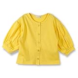 (ブランシェス) branshes 七分袖カーディガン 100cm イエロー