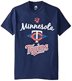 MLB Minnesota Twinsメンズ58t Tシャツ、ネイビー、XXLサイズ