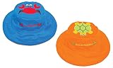 【日本正規品】 フラップジャックキッズ (FlapJackKids)   リバーシブルサマーハットカニ / カメブルー/オレンジ1個セット LUV0113M