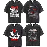 [卜ンガ] ベルセルクTシャツ 半袖 インナーシャツ ガッツ キャスカ パック ファルネーゼ メンズ トップス 夏服 日常服T-Shirt 丸首シャツ 綿 ファッション カジュアル ゆったり コスプレ衣装 男女兼用 (2XL,番号-9) [並行輸入品]