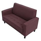 UNE BONNE(ウネボネ) ソファ 人気急上昇中お洒落なコンパクトソファ (ファブリック) ダーク・ブラウン