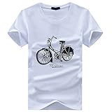 BUZZxSELECTION(バズ セレクション) Tシャツ 半袖 カットソー おしゃれ プリント インナー トップス メンズ BSTS022 (01 ホワイト,L)