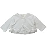 《H29年春物》(日本製) Pample Mousse(パンプルムース) タック天竺裾回りレース付ボレロ 90cm /PK NO.DP-71204