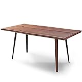 LOWYA （ロウヤ） ダイニングテーブル テーブル 食卓 節あり 無垢天板 幅160cm モダンデザイン ウォルナット
