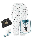 カーターズ Carter's ご出産祝いに カバーオール 長袖 豪華4点 ギフトセット 4-Piece Babysoft Take-Me-Home Set 3M (55-61cm) [並行輸入品]