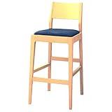 オリバー ダイニング ハイカウンターチェア 木製 布 ナチュラル×スカイブルー (S・CW-5060・NA・ST+FF-20L)