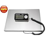 KIYOYO 隔測式デジタル台はかり 最大200kg計量 0.1kg単位 LED時間表示付き (200kg)